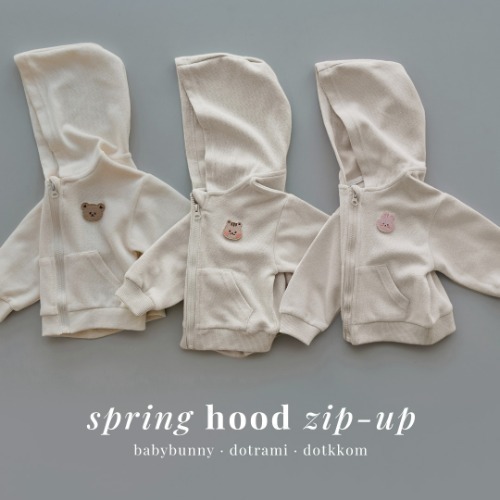 25S/S Spring春日色彩系列-果凍人物連帽外套-(奶油白ver.+粉兔)