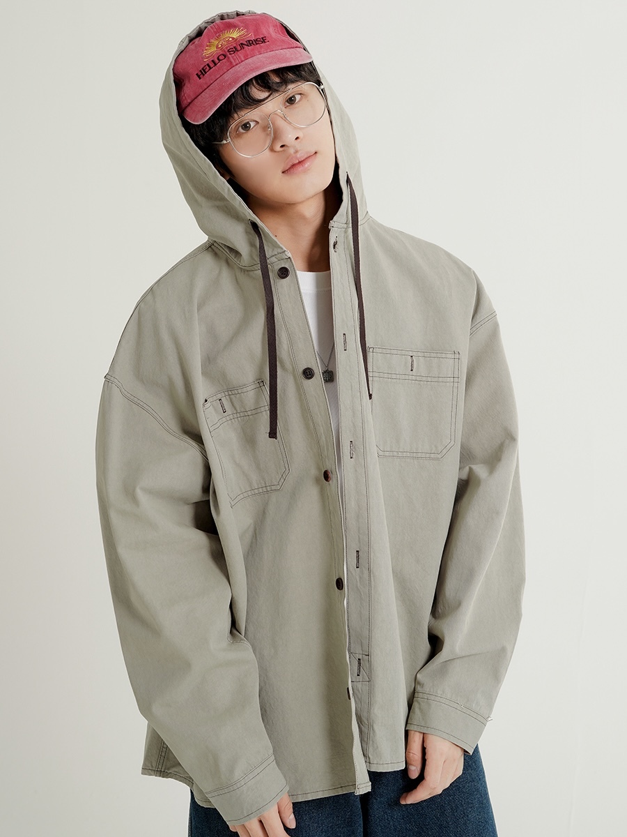 <預購> 韓國WV PROJECT Rover連帽襯衫外套