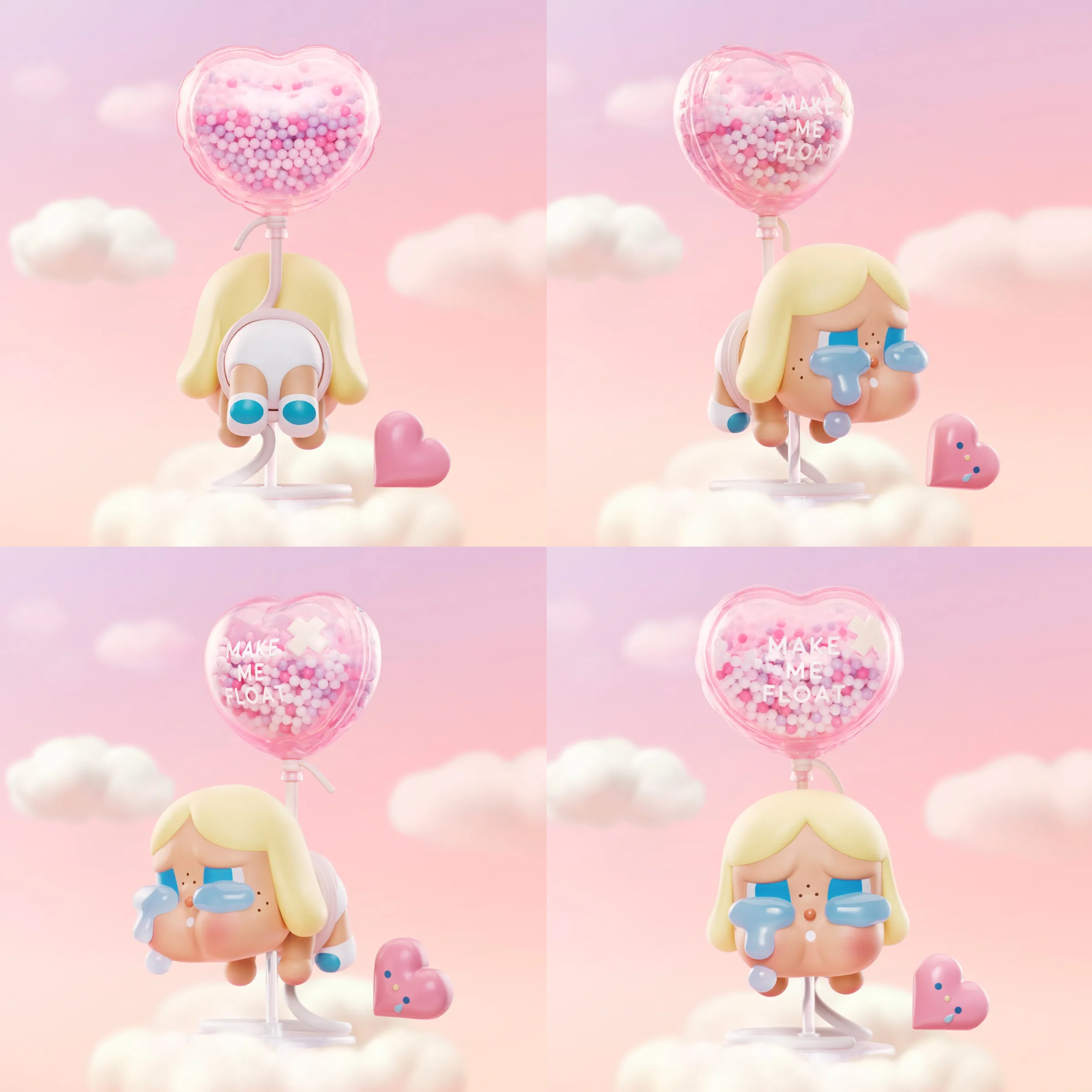 POPMART CRYBABY 漂浮手辦