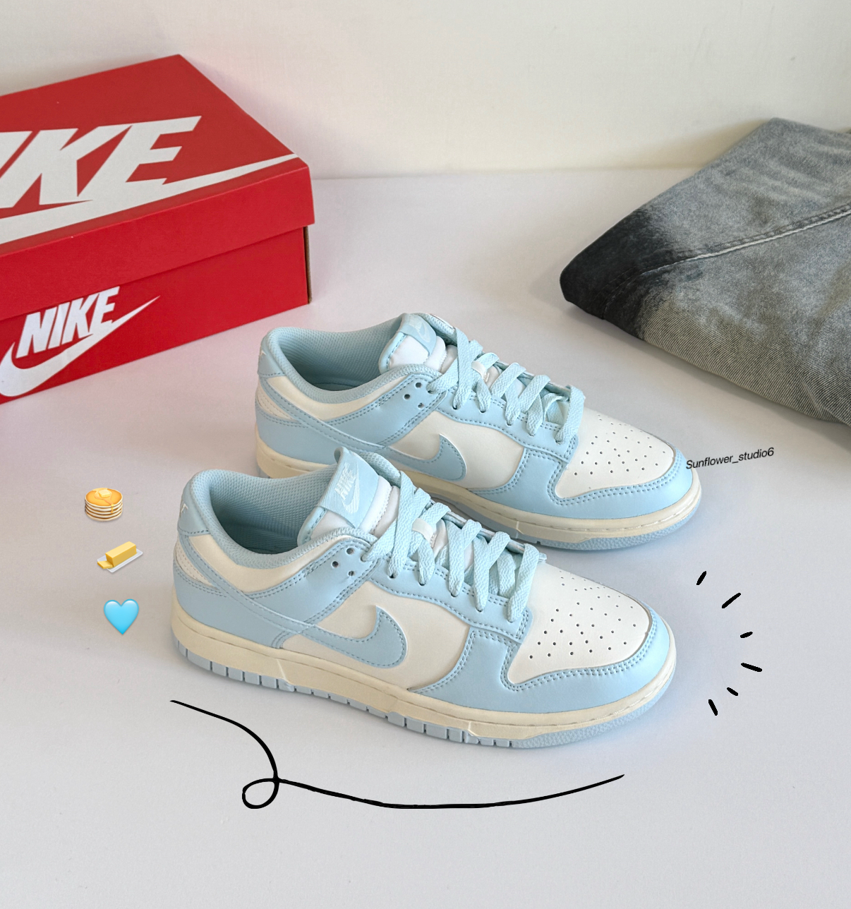 Nike Dunk Low 奶油海鹽 寶寶藍 藍白色 皮革 奶油底 男女款 HF5441-103/預購