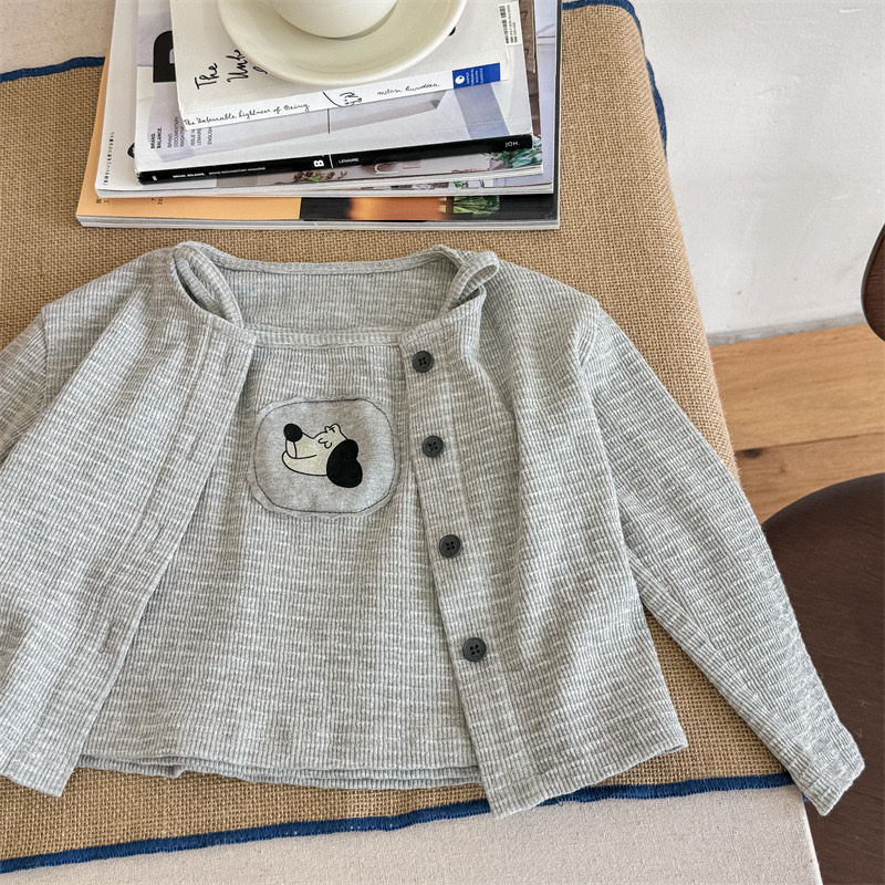 吊帶小狗背心+外套組