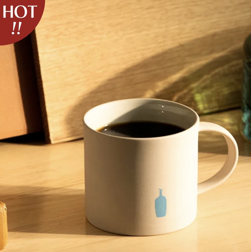 【24H出貨】𝗕𝗹𝘂𝗲 𝗕𝗼𝘁𝘁𝗹𝗲 藍瓶陶製馬克杯(陶原色)