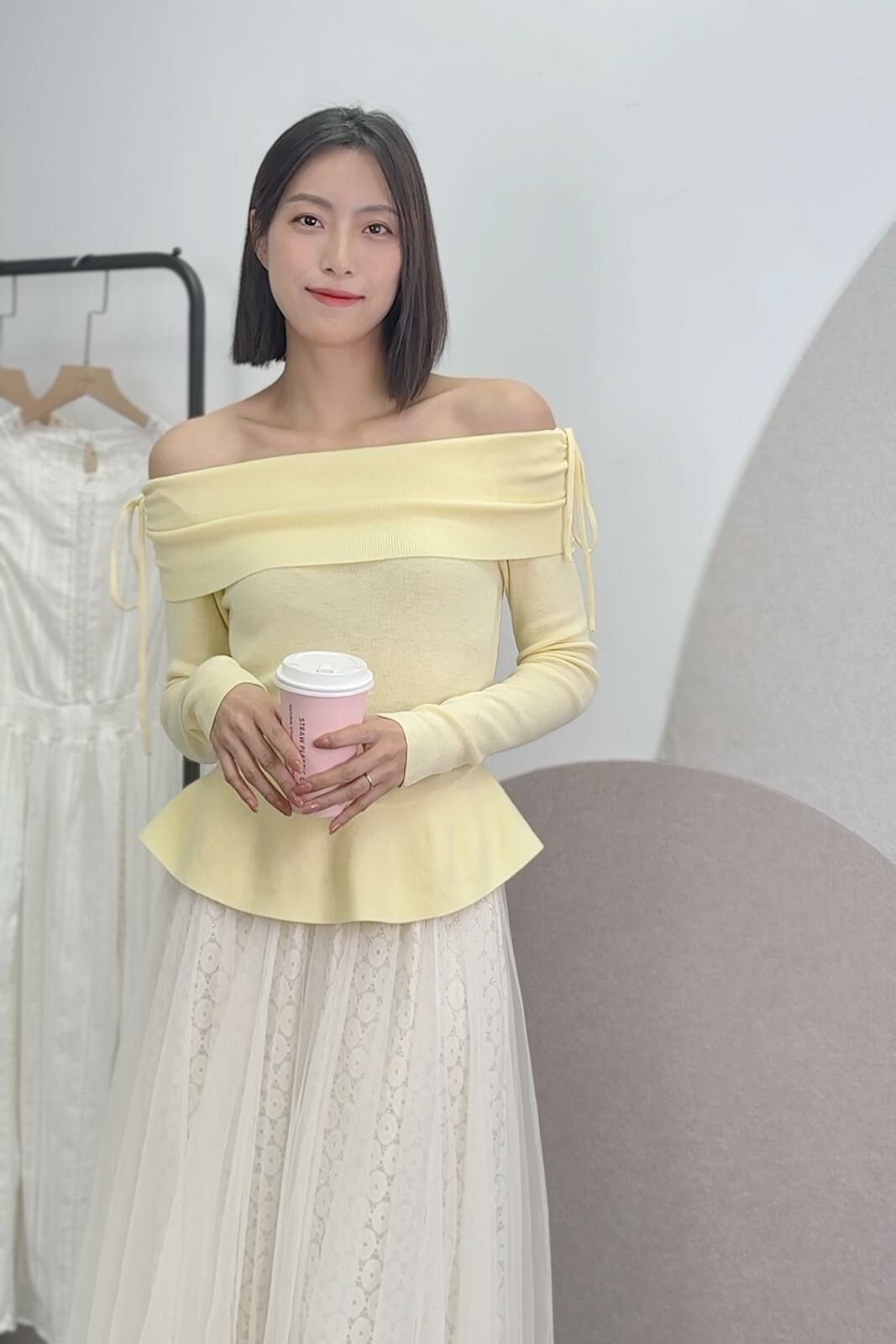 TOP#6872 🤍Peplum Blouse