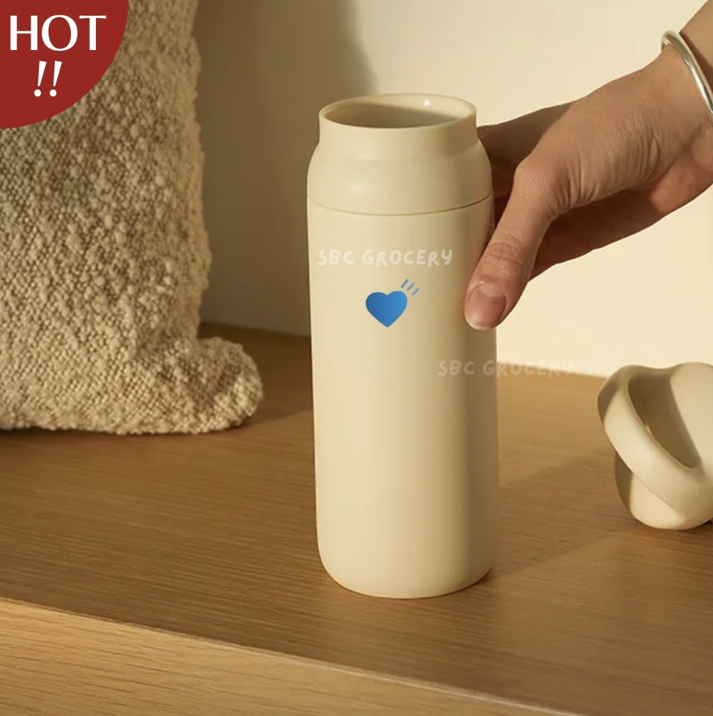 【24H出貨】𝗕𝗹𝘂𝗲 𝗕𝗼𝘁𝘁𝗹𝗲 𝗫 𝗛𝘂𝗺𝗮𝗻 𝗠𝗮𝗱𝗲 奶油保溫瓶