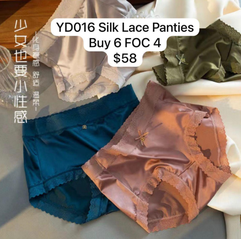 10 YD016 SILK LACE PANTIES FREE SIZE