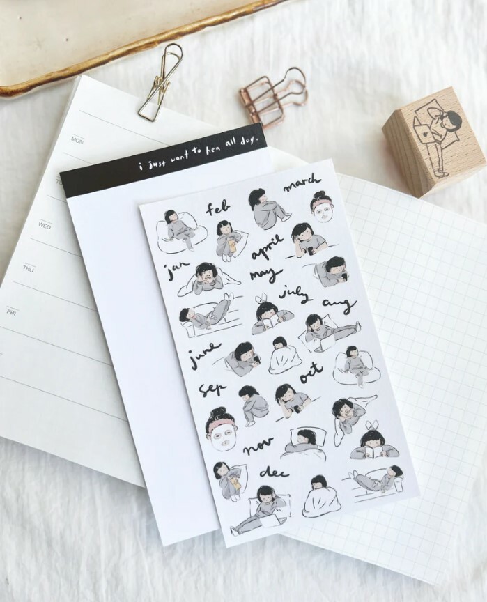Paper goods by Dorie - Sticker Sheet - Miss Ng Yuk Vol.2 Yearly Plan