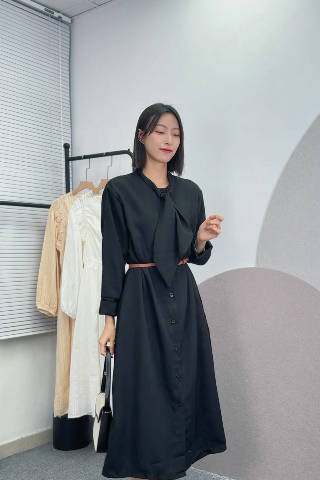 OP#6865🤍Tie-Up Charm 連身裙