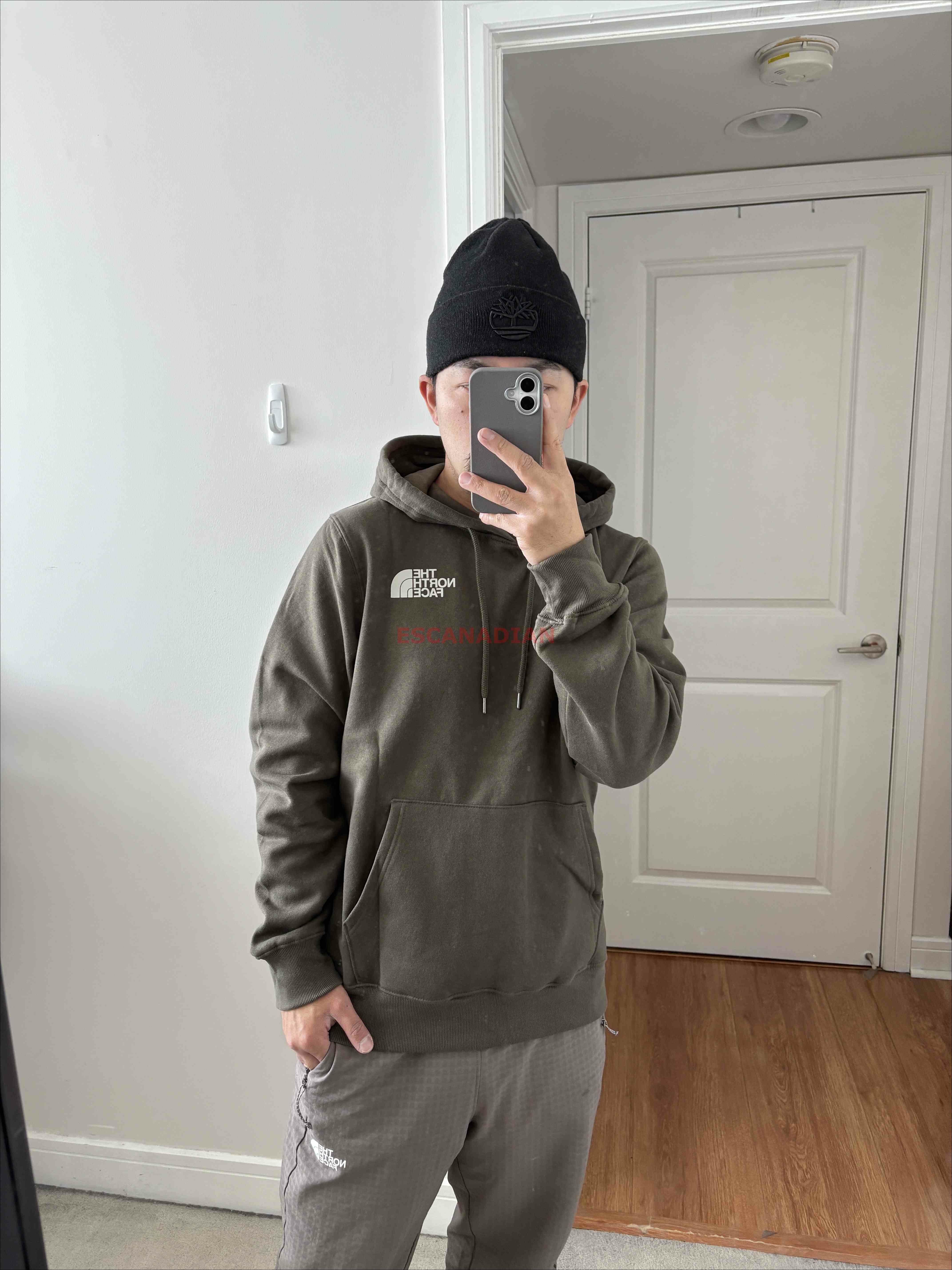 THE NORTH FACE 男大人 雪山正反圖 刷毛 帽TEE (2色) (前小後山脈)