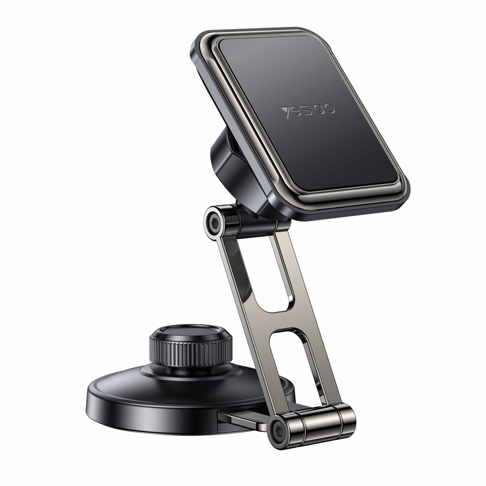 yesido 磁吸黏貼式車用手機折疊支架 威爾系列