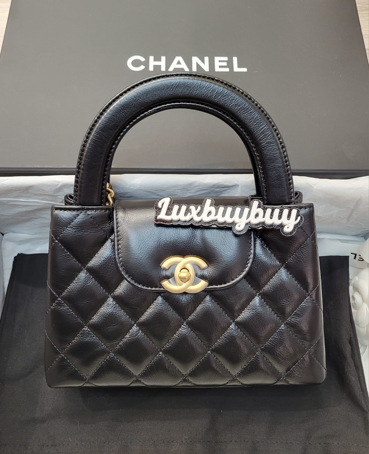 CHANEL AS4416 KELLY LARGE BLACK