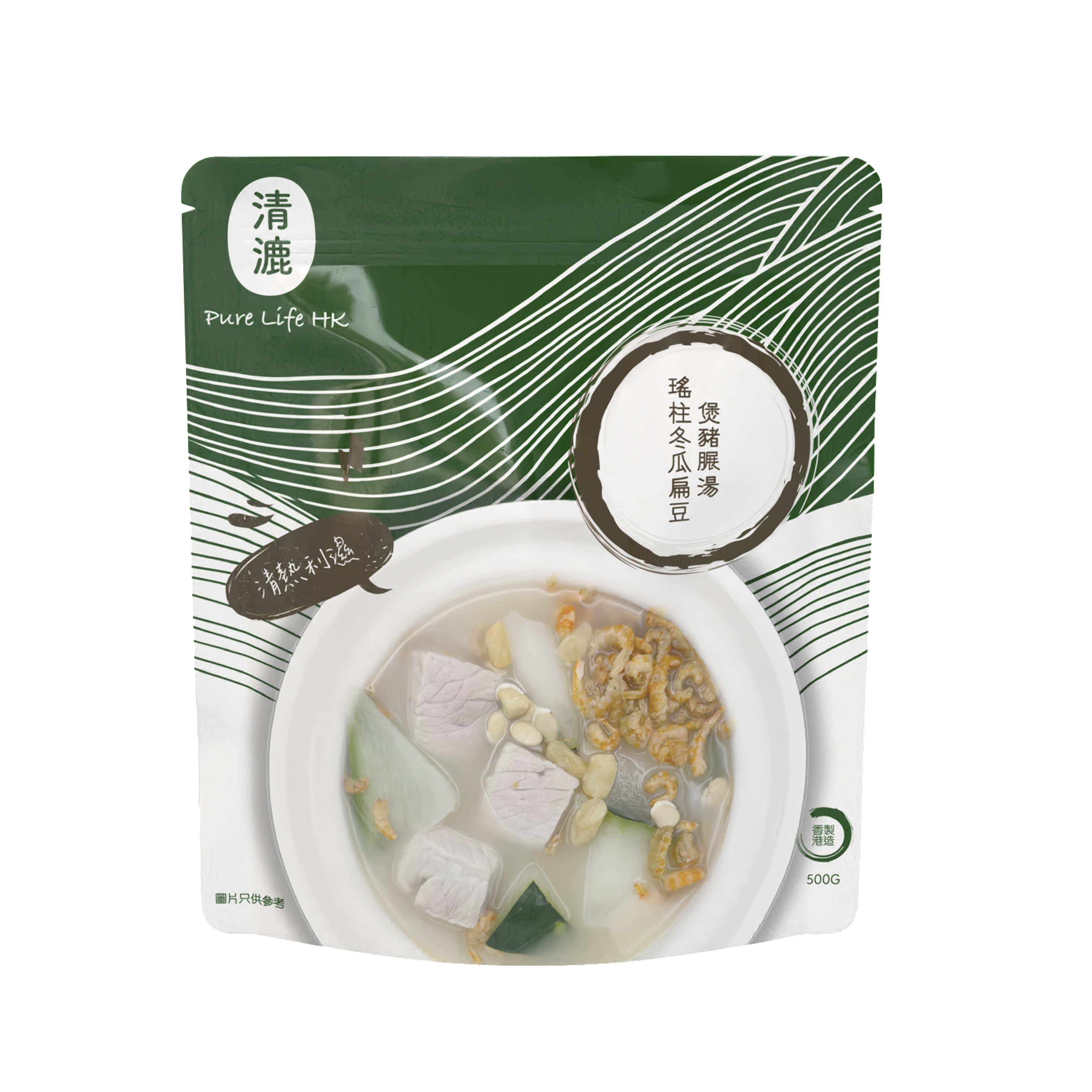 清漉 - 瑤柱冬瓜扁豆煲豬𦟌湯 | 香港製造 | 即飲湯包 |