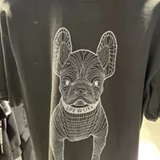 [S] LIFEWORK BIG RADOG PRINTING SHORT SLEEVE T-SHIRT,C GREY, LW245TS990-5-36 (SLW514)