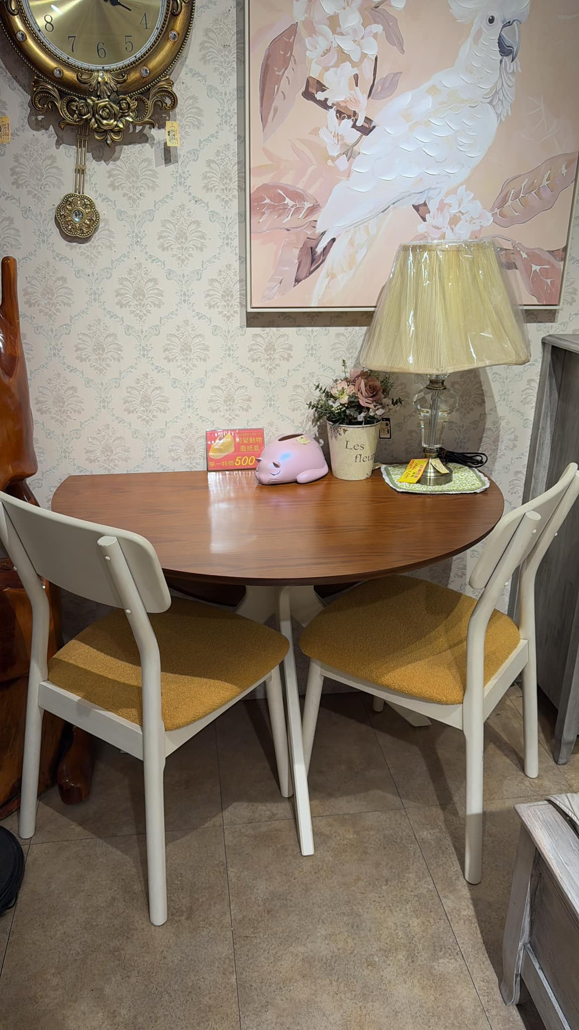 【GPE磁磚】格雷西亞折疊桌-110cm / 波利椅 (布)