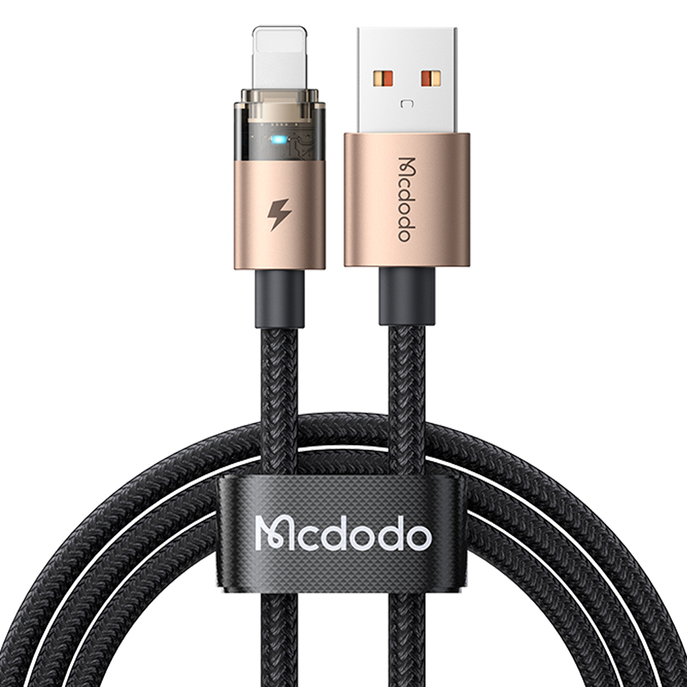 Mcdodo 麥多多 Lightning/iPhone充電線傳輸線快充線編織線 透亮 1.2M