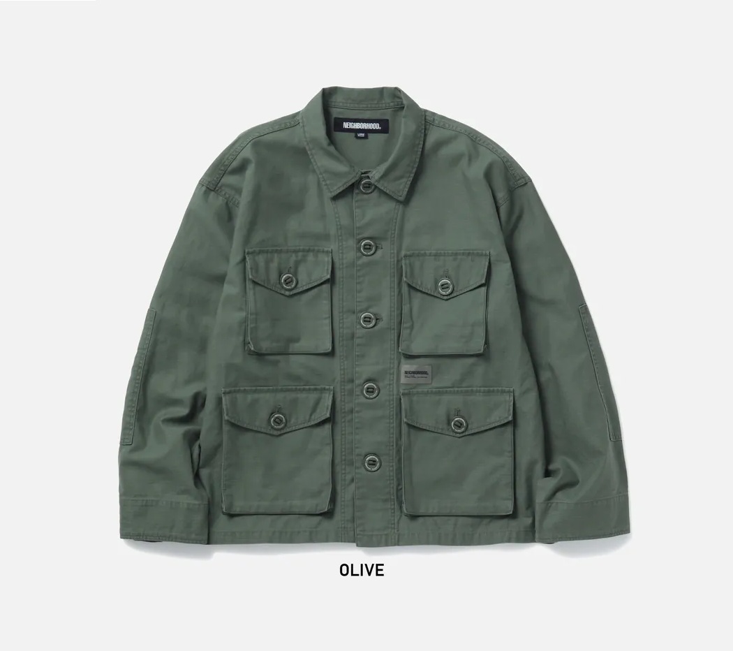 NEIGHBORHOOD 2025 S/S BDU SHIRT LS - PRE ORDER ITEM (預訂中)