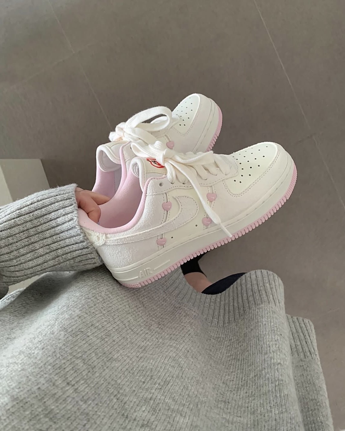 <快速出貨> Nike Air Force 1 Low 2025情人節限定 奶油櫻花粉