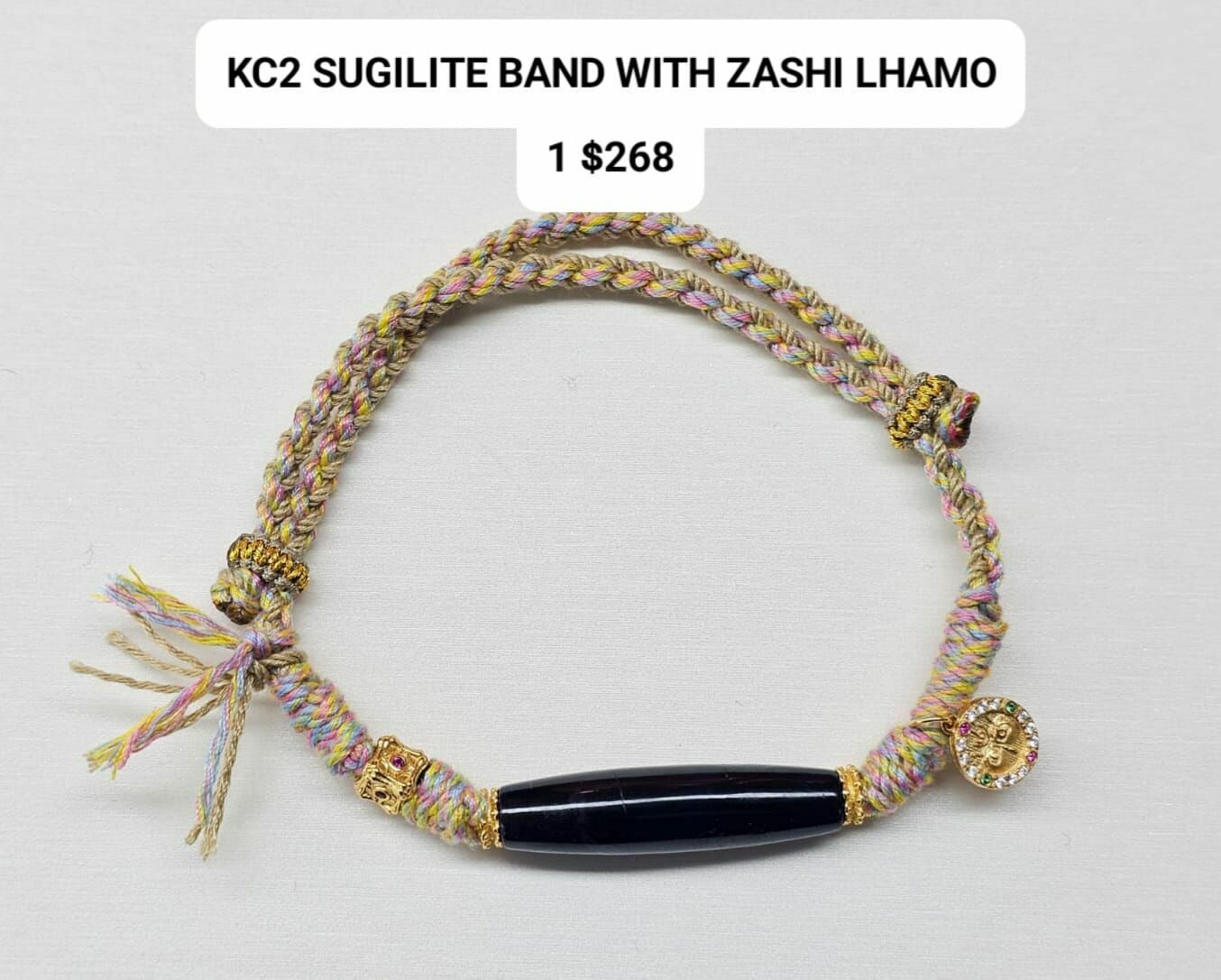 KC2 SUGILITE BAND WITH ZASHI LHAMO $268