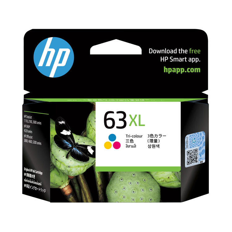 HP 63XL 高打印量三色原廠墨盒