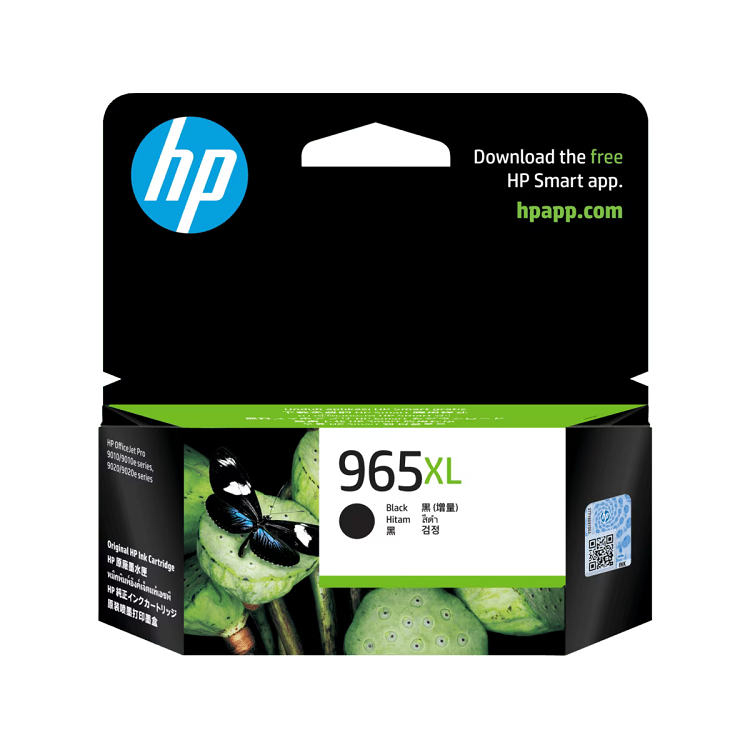 HP 965XL 高打印量黑色原廠墨盒
