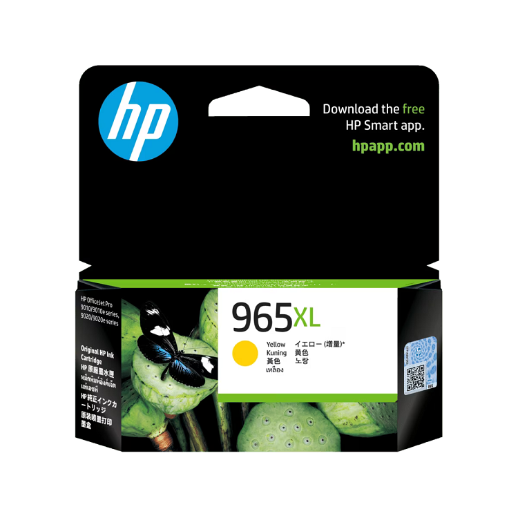HP 965XL 高打印量黃色原廠墨盒