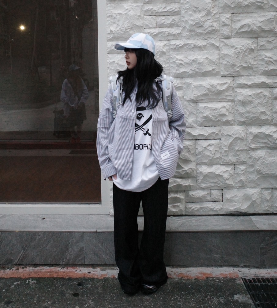 NEIGHBORHOOD x BAPE 白短袖