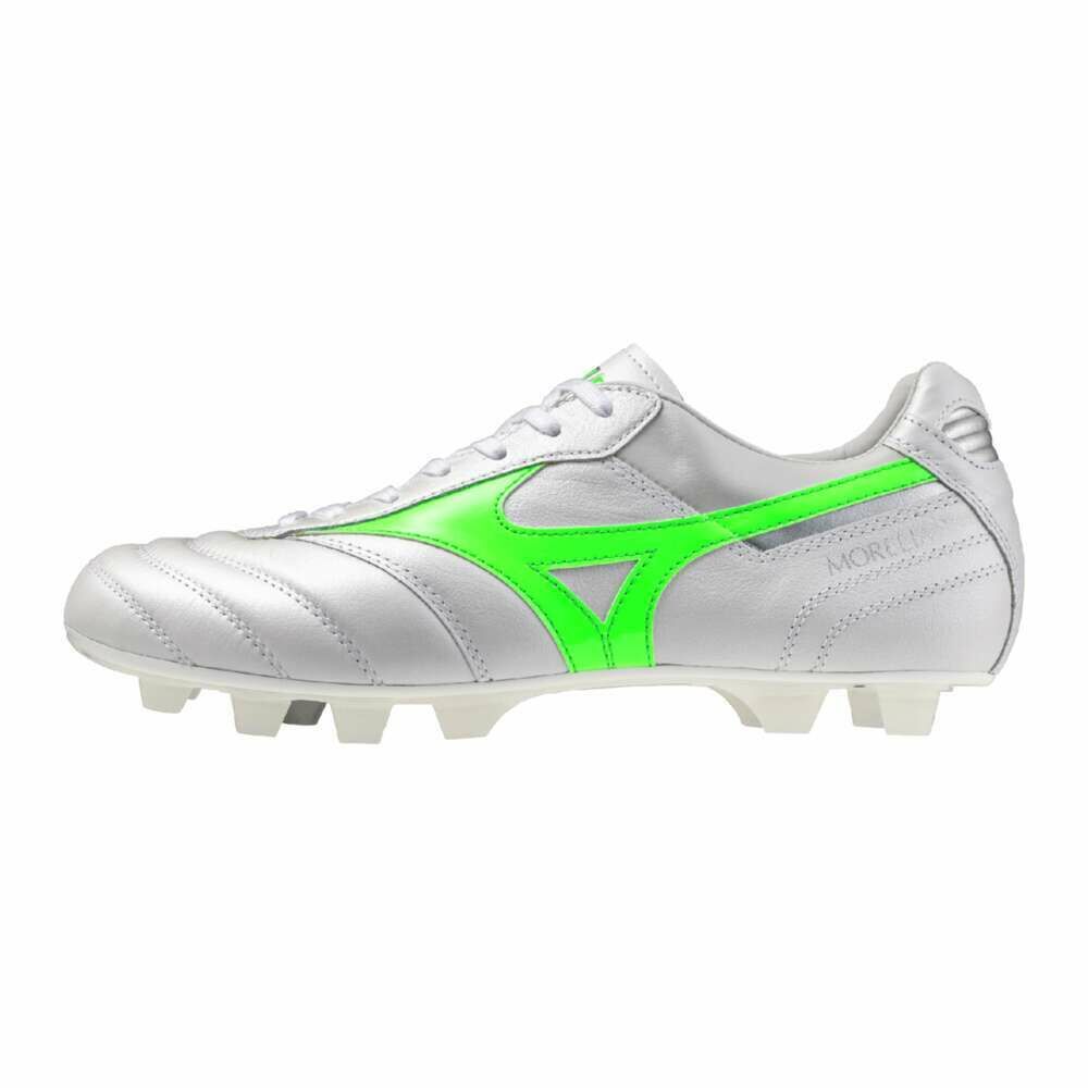 MIZUNO MORELIA II  JAPAN 仿草/草地足球鞋 白綠色