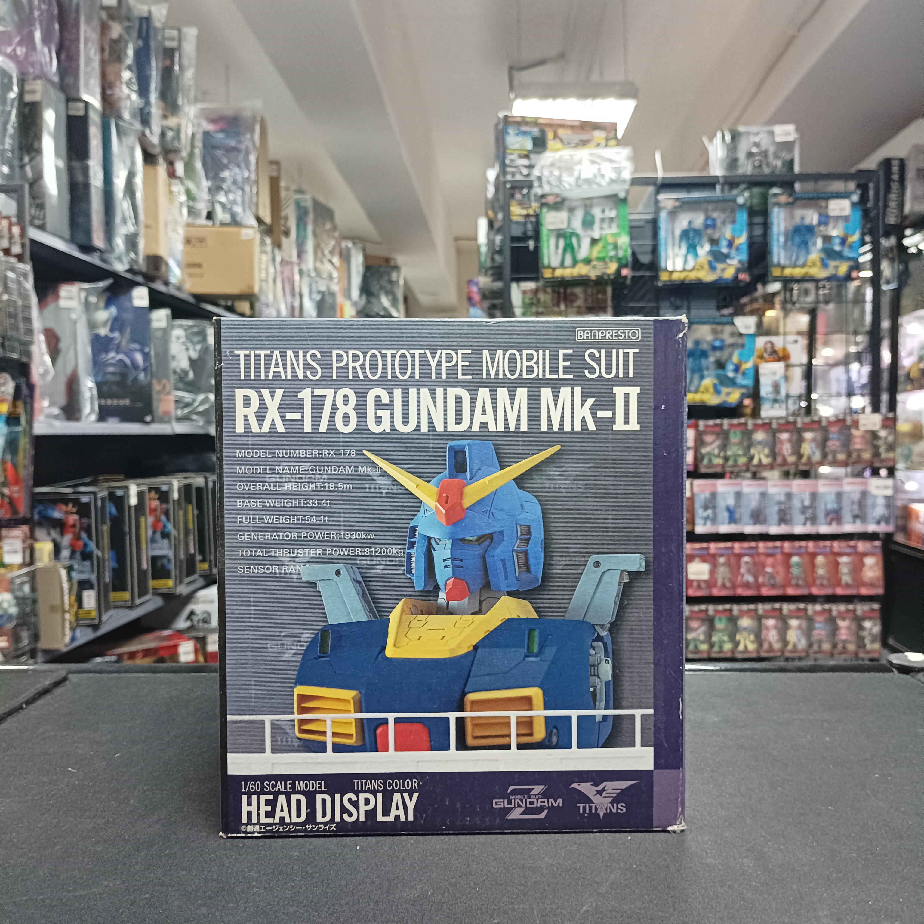 GUNDAM-1/60 Gundam Mk-II Head Display Titans