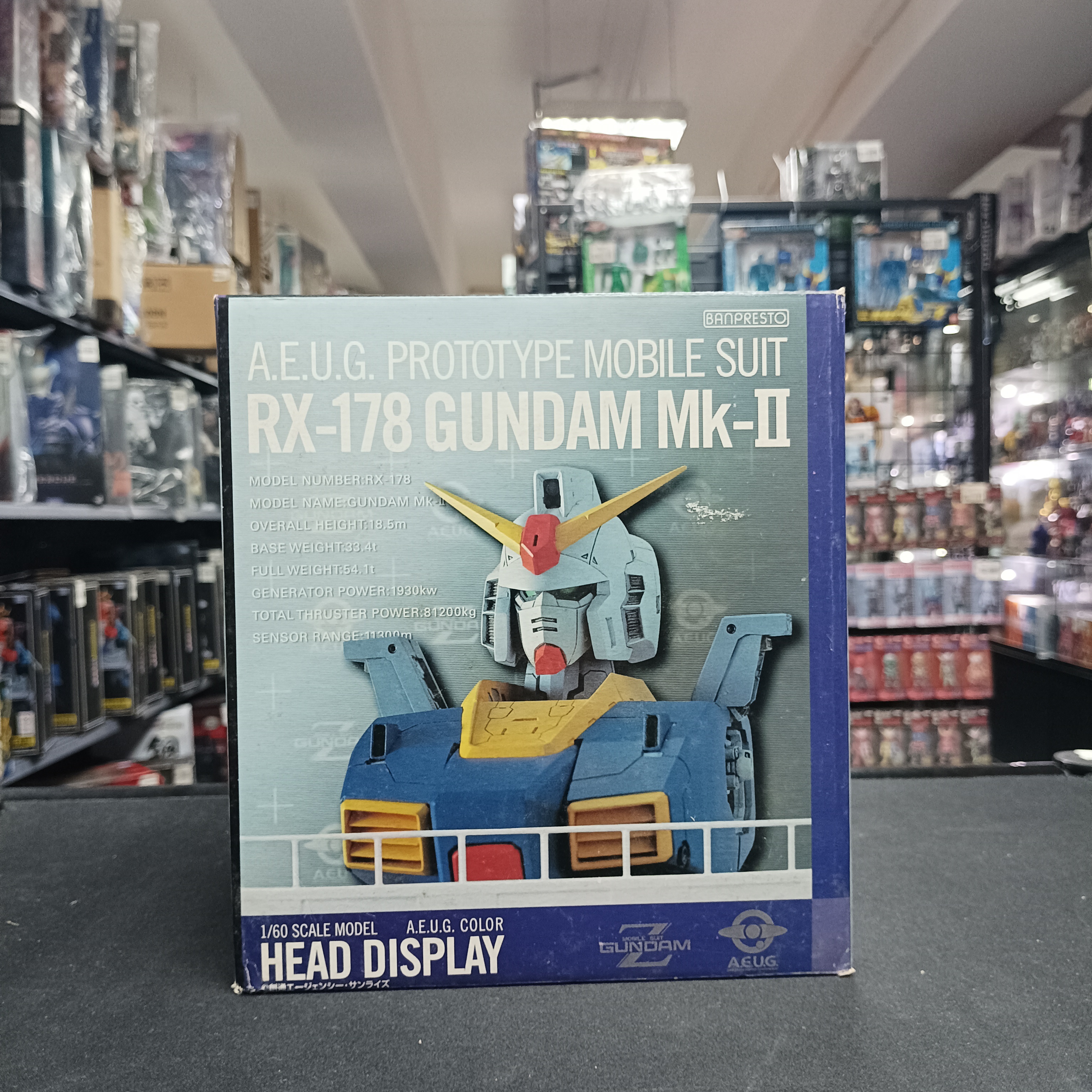 GUNDAM-1/60 Gundam Mk-II Head Display AEUG