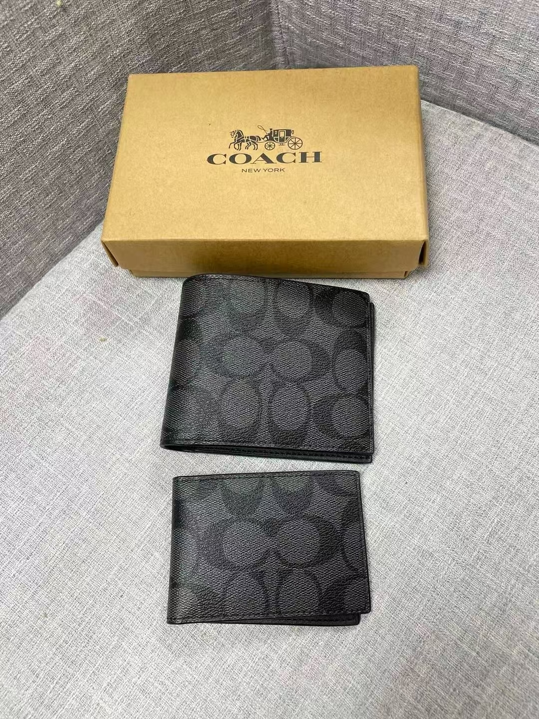 Coach 男仕 短銀包+咭片套 套裝