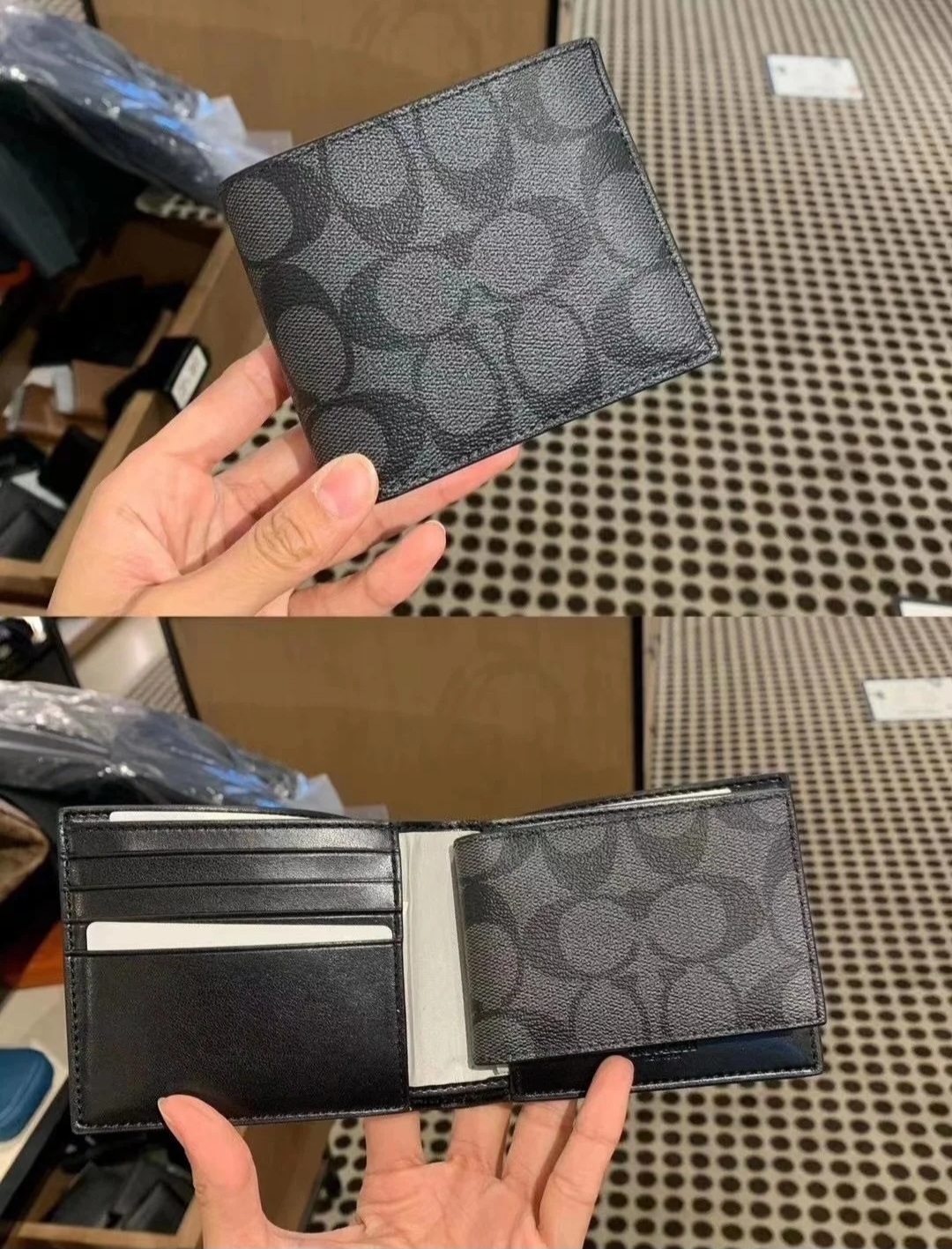 Coach 男仕 短銀包+咭片套 套裝