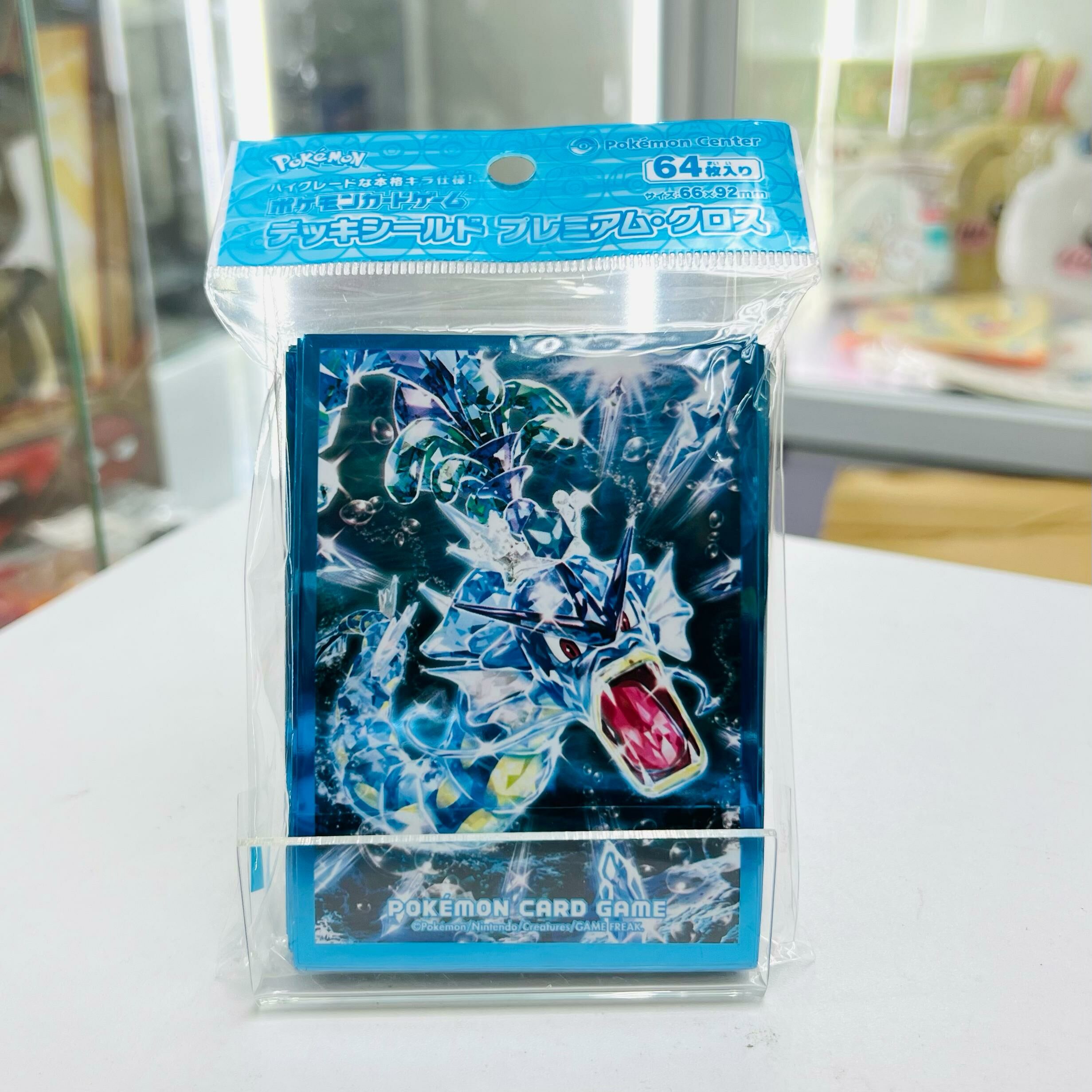 Pokemon Card Sleeves  (64 Sleeves)-Premium Gloss Terastar Gyarados