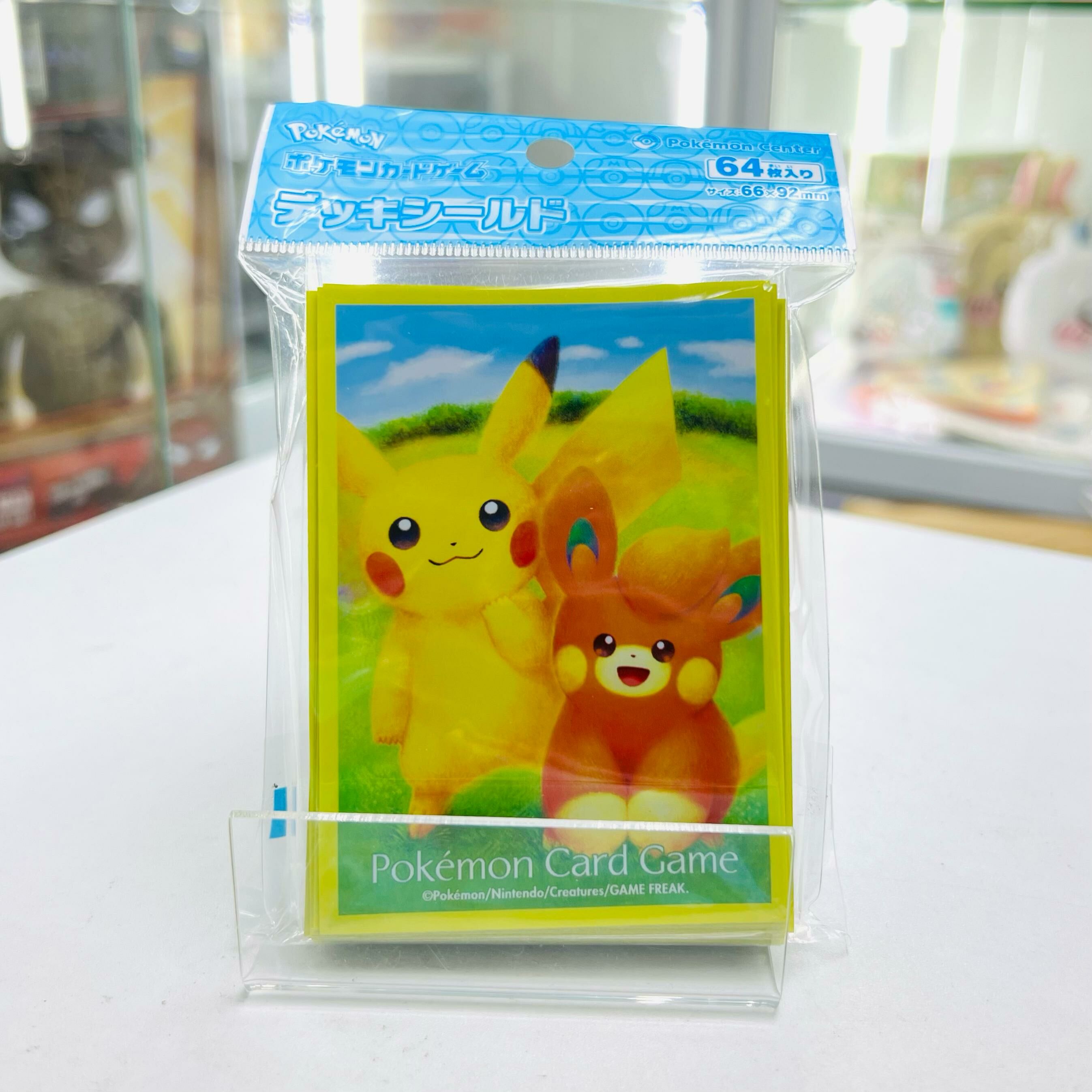 Pokemon Card Sleeves  (64 Sleeves)-Pikachu & Pamo