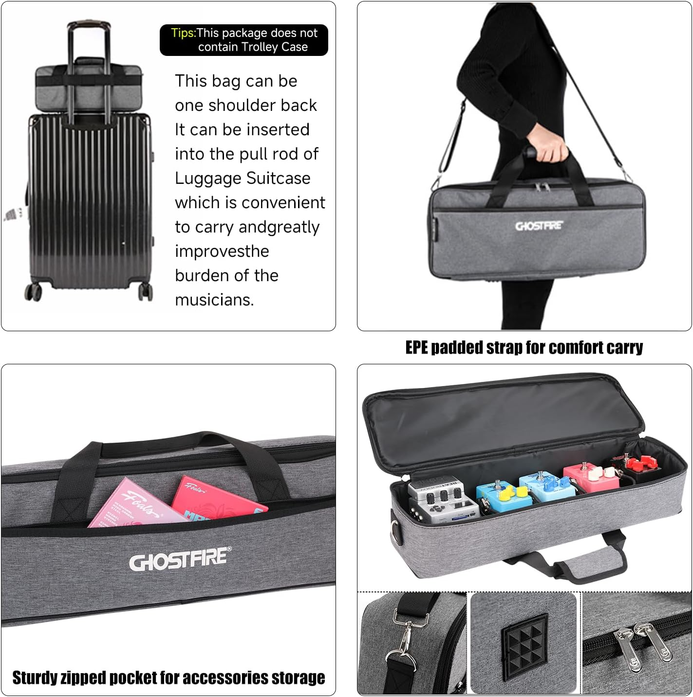 GHOST FIRE Ghost Fire PP1 PP Series 效果器盤 內建電供 含袋 第 2 張圖片｜三峽效果器