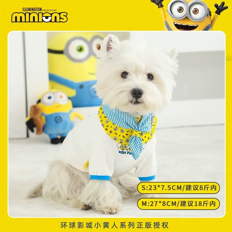 环球影城小黄人系列 MINIONS小黄人 小花满印口水巾