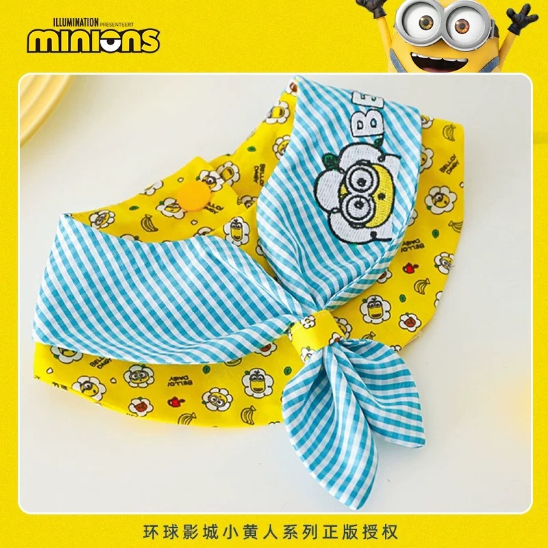 环球影城小黄人系列 MINIONS小黄人 小花满印口水巾