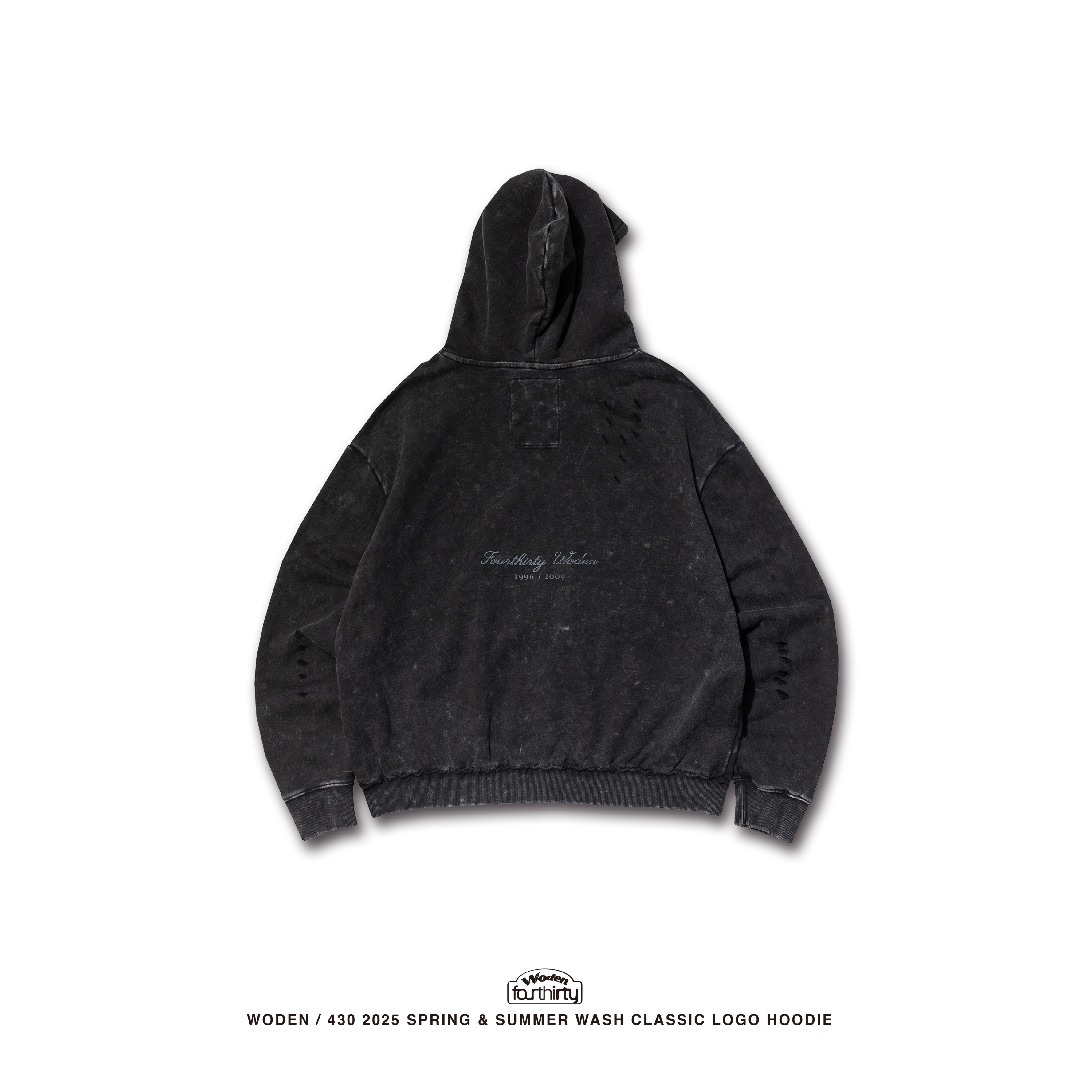 Woden x Fourthirty Wash Classic Logo Hoodie