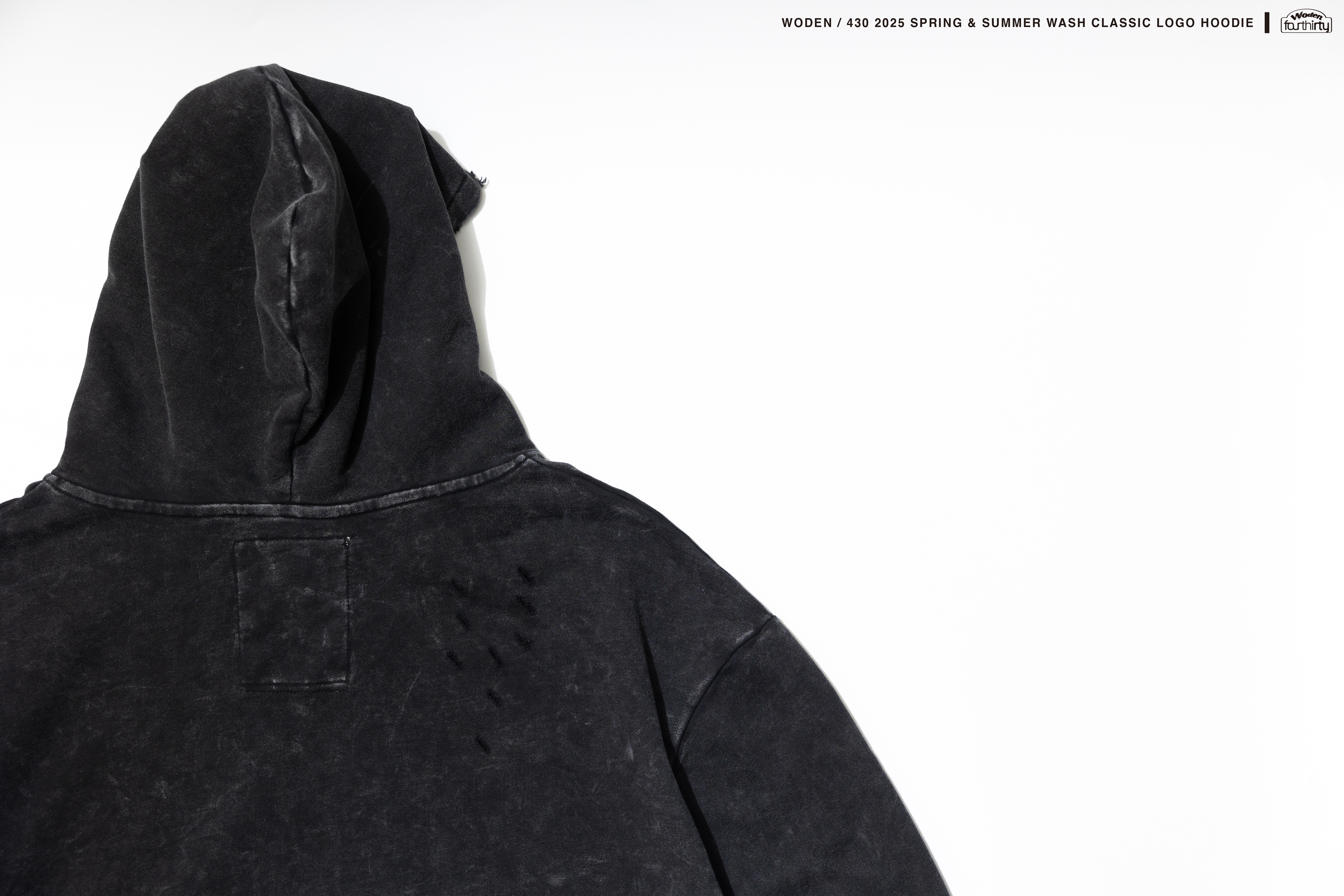 Woden x Fourthirty Wash Classic Logo Hoodie