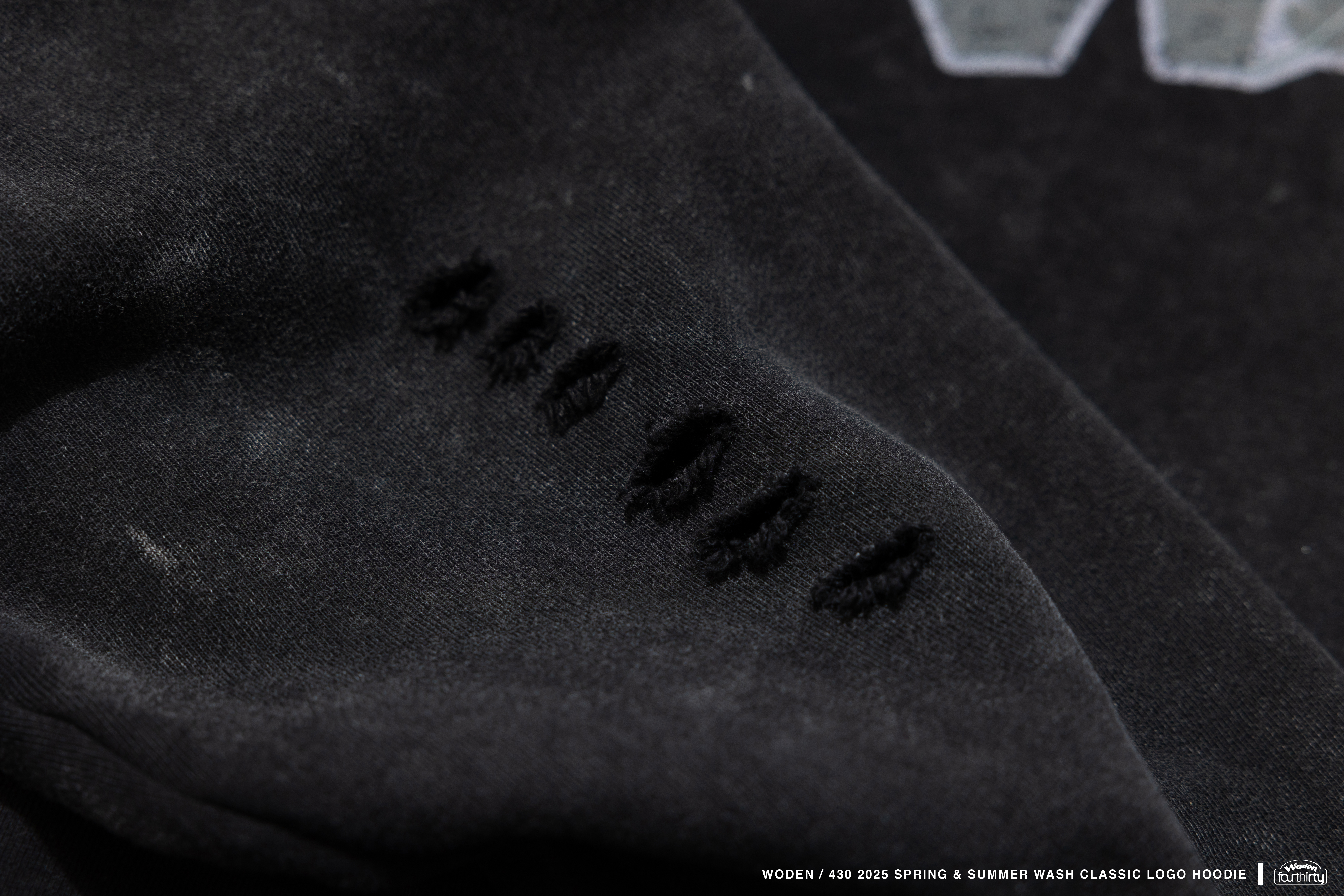 Woden x Fourthirty Wash Classic Logo Hoodie