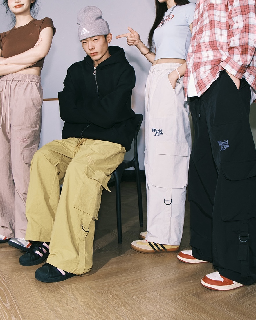 LEMANISM 純色 寬鬆 直筒 工裝褲