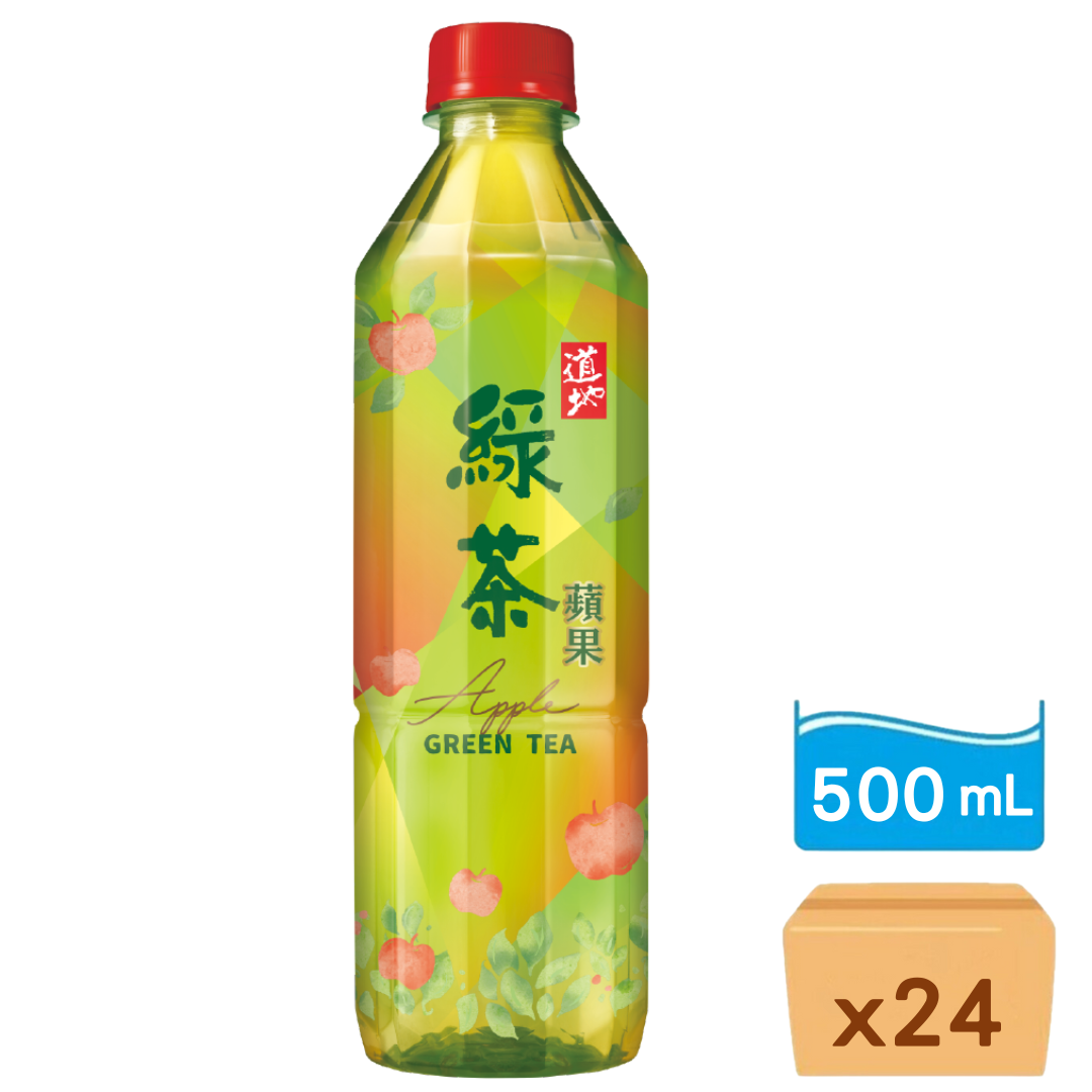 道地-蘋果綠茶 500ml x 24樽