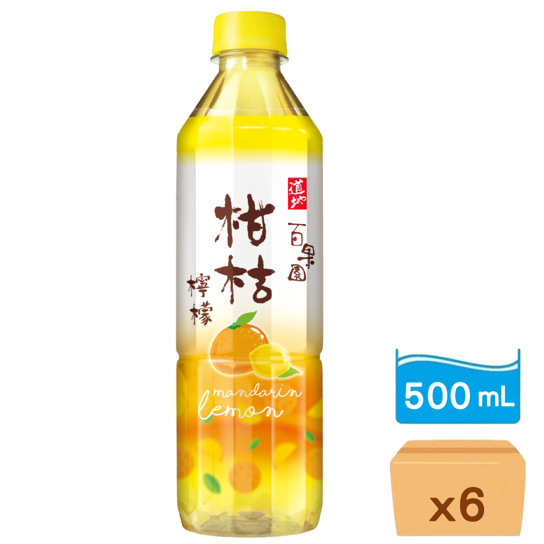 道地-百果園柑桔檸檬 500ml x 6樽