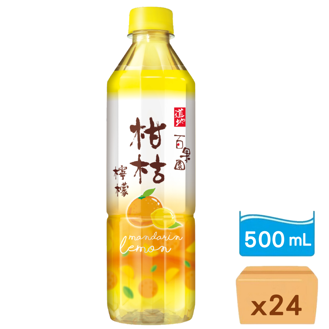 道地-百果園柑桔檸檬 500ml x 24樽