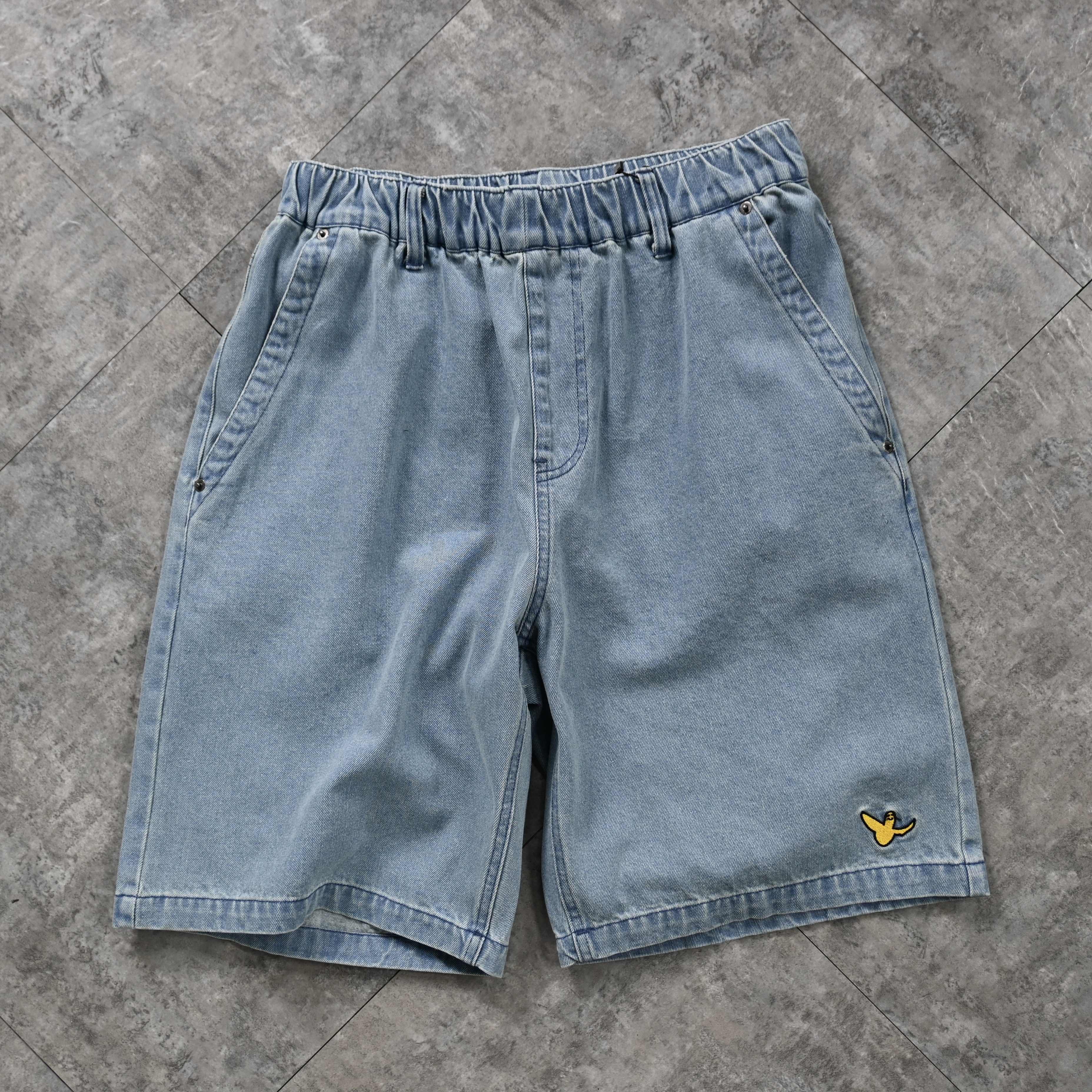[MARK GONZALES]★24SS★GINGHAM CHECK SEERSUCKER SHORT What it isNt) ART BY MARK GONZALES Washed Skate Shorts