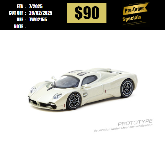 PO-$90  * TARMAC * 1:64 Pagani Utopia Rinascimento [OD15/02]