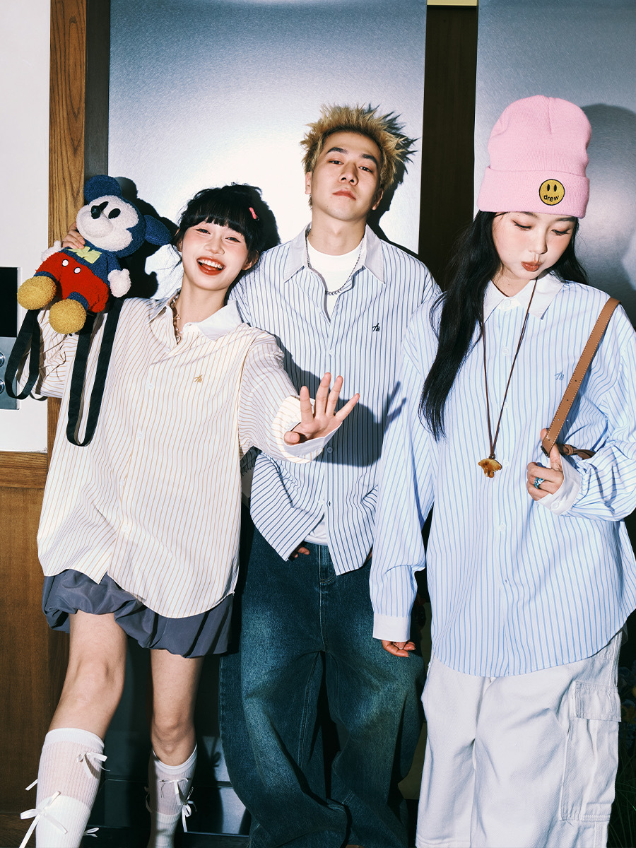 LEMANISM 直條紋 長袖襯衫