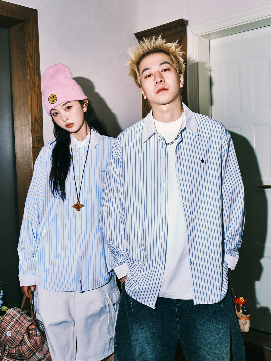 LEMANISM 直條紋 長袖襯衫