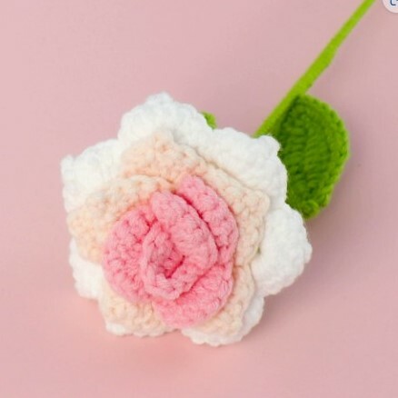 《5662》漸層針織尖角玫瑰