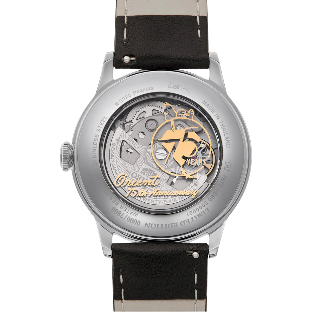 Orient x Peanuts 75th Anniversary Bambino 38mm RA-AC0M16S