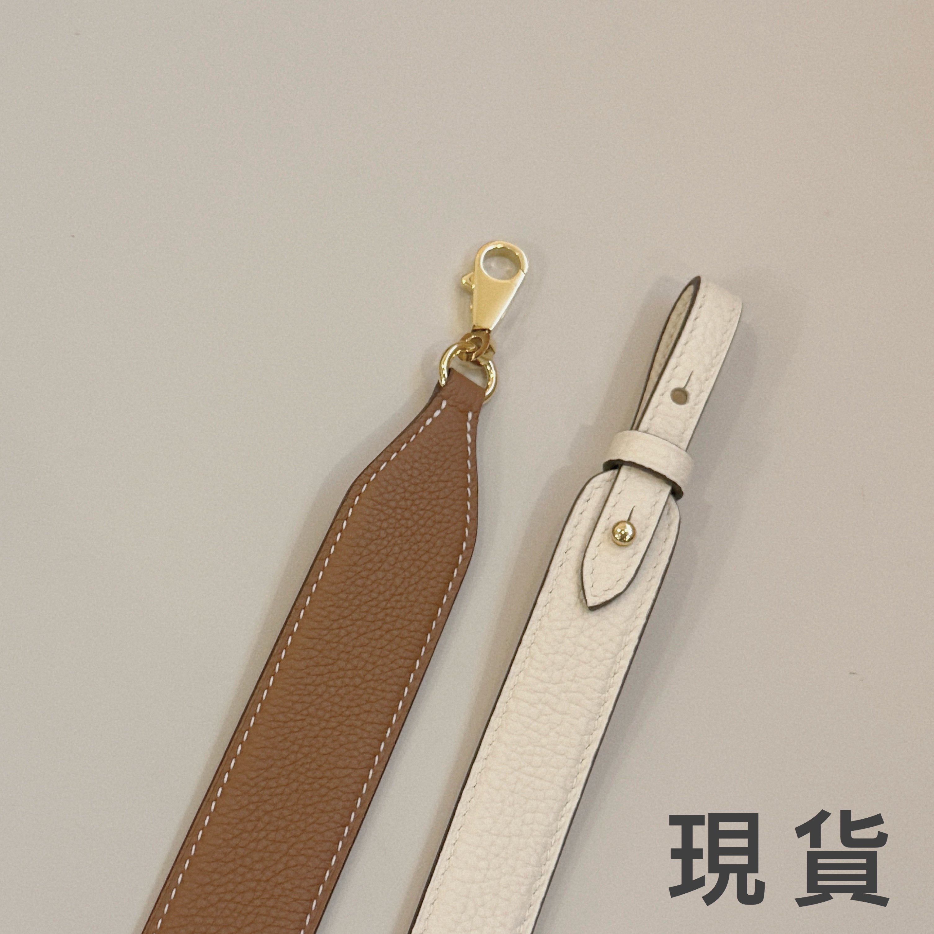[現貨] 進口真皮手工肩帶 [24K鍍金Hardware]