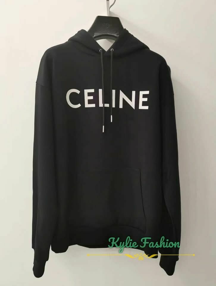 Celine 黑色經典 有帽衞衣